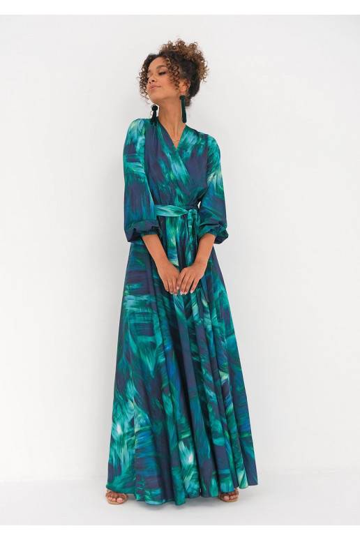 Maxi dress Red Ruffles