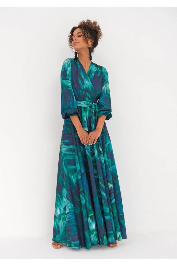 Maxi dress Red Ruffles