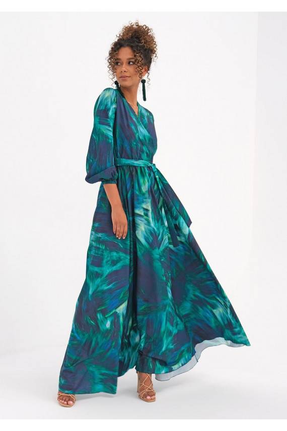 Maxi dress Red Ruffles