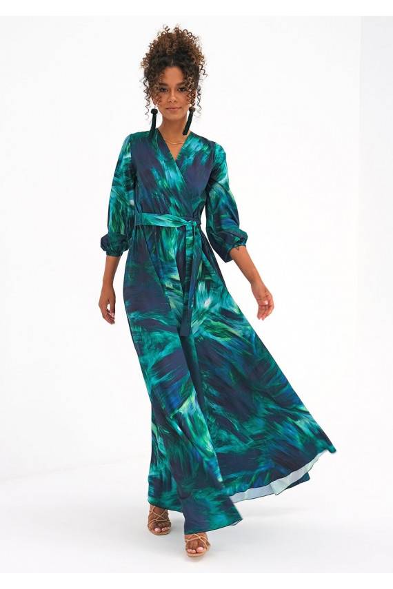 Maxi dress Red Ruffles
