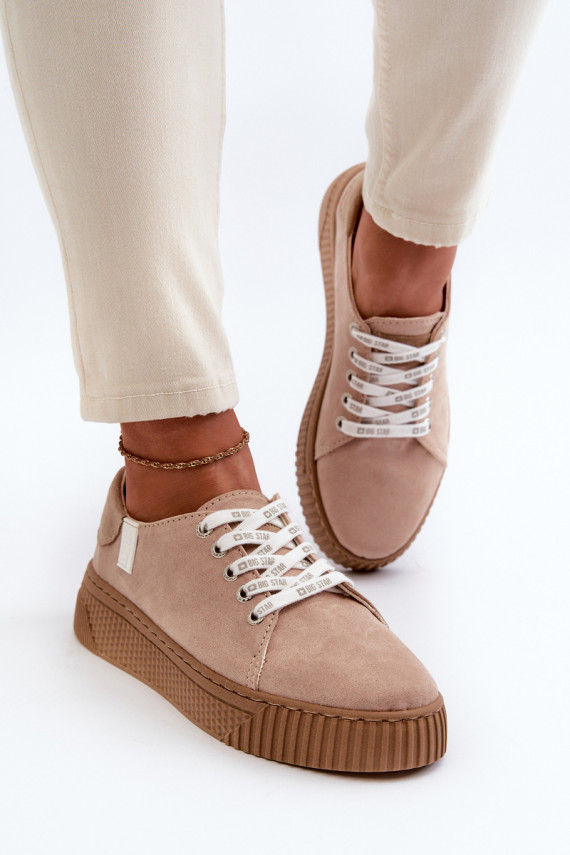 Women's sneakers MEMORY FOAM SYSTEM BIG STAR Dark Beige