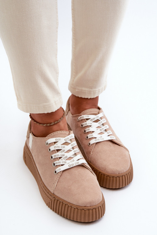 Women's sneakers MEMORY FOAM SYSTEM BIG STAR Dark Beige