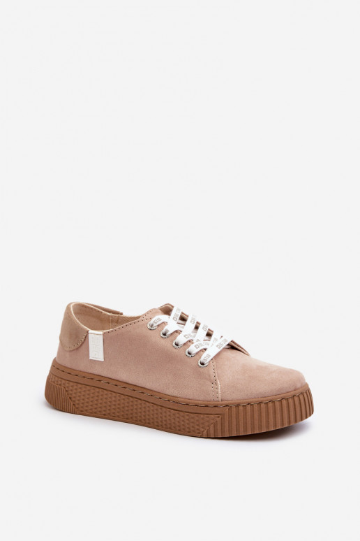 Women's sneakers MEMORY FOAM SYSTEM BIG STAR Dark Beige
