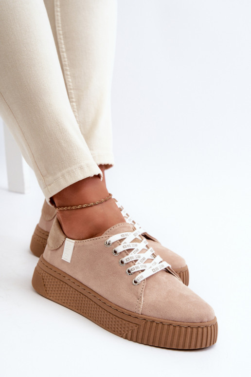 Women's sneakers MEMORY FOAM SYSTEM BIG STAR Dark Beige
