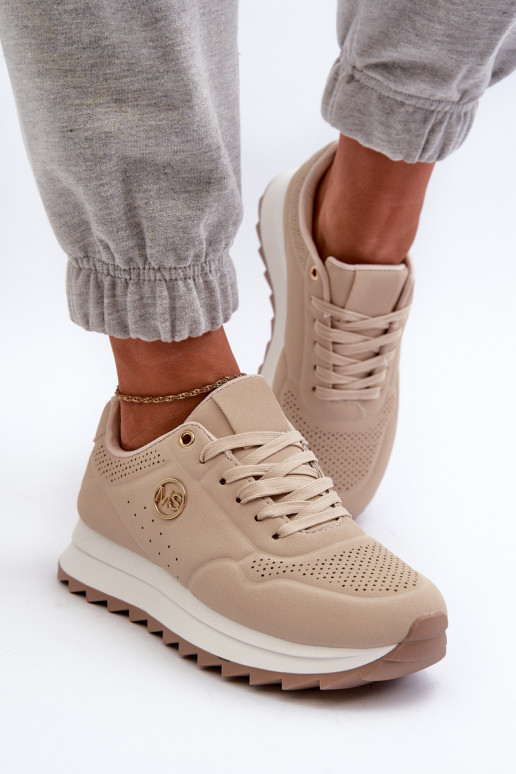 Women's Platform Sneakers Beige Rottiana Women's Platform Sneakers Beige Rottiana