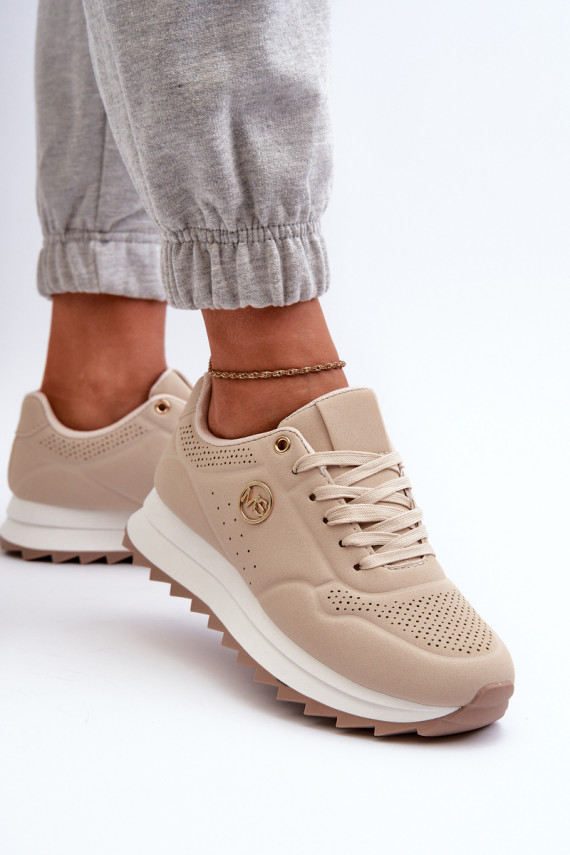 Women's Platform Sneakers Beige Rottiana