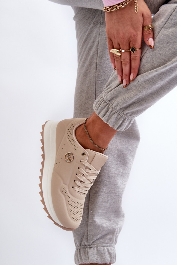 Women's Platform Sneakers Beige Rottiana