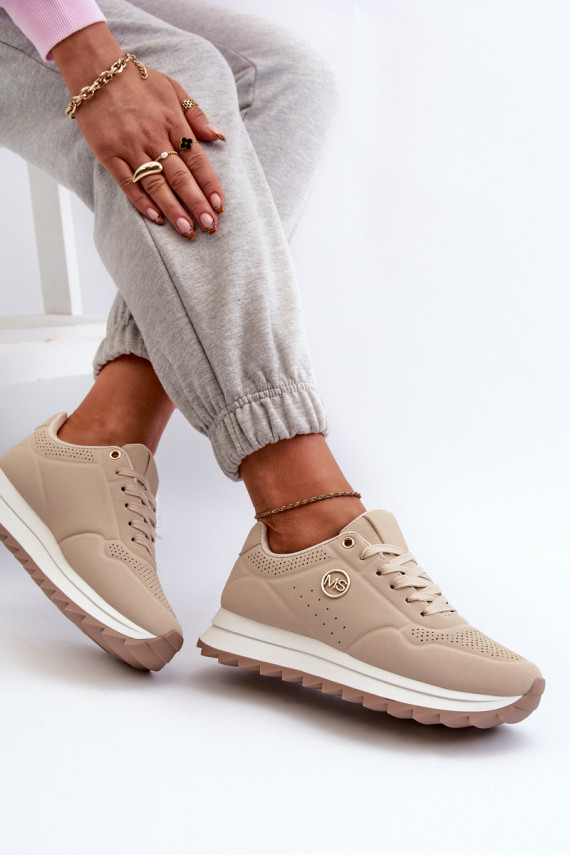 Women's Platform Sneakers Beige Rottiana