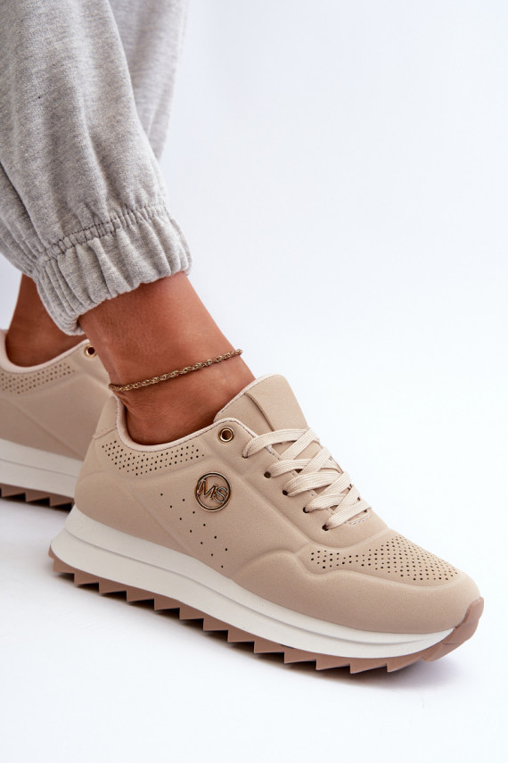 Women's Platform Sneakers Beige Rottiana