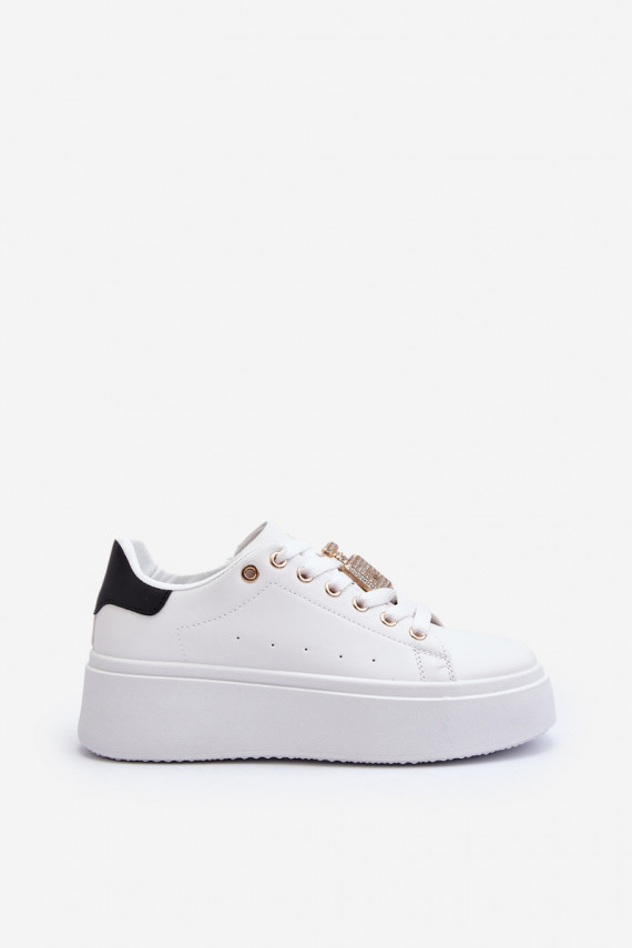 Women's Sneakers with Embellishment White Celedria