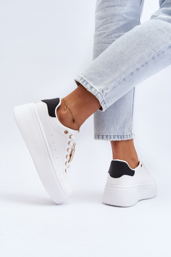 Women's Sneakers with Embellishment White Celedria