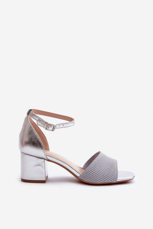 Women's Sandals with Silver Stiletto Heels Desvia Women's Sandals with Silver Stiletto Heels Desvia