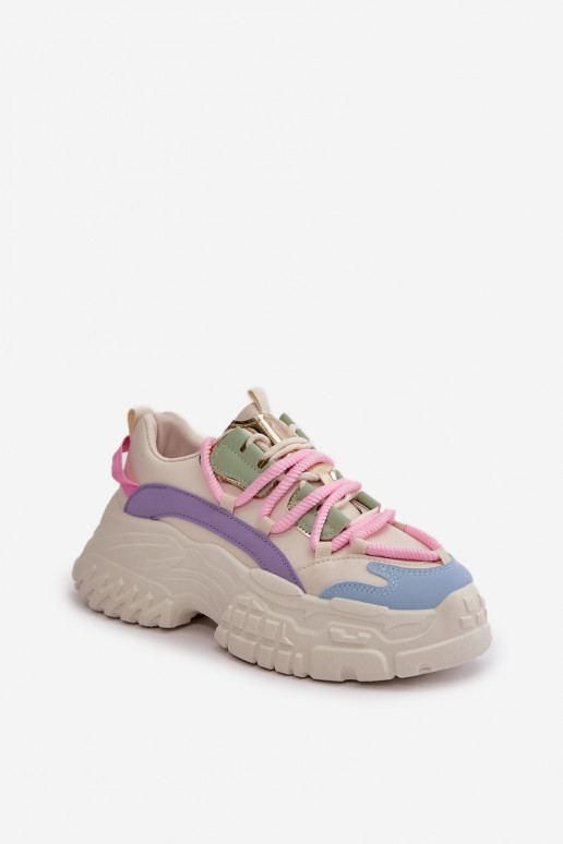 Women's sneakers with chunky sole multicolor Nevela Women's sneakers with chunky sole multicolor Nevela