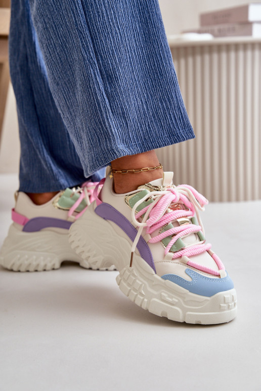 Women's sneakers with chunky sole multicolor Nevela Women's sneakers with chunky sole multicolor Nevela