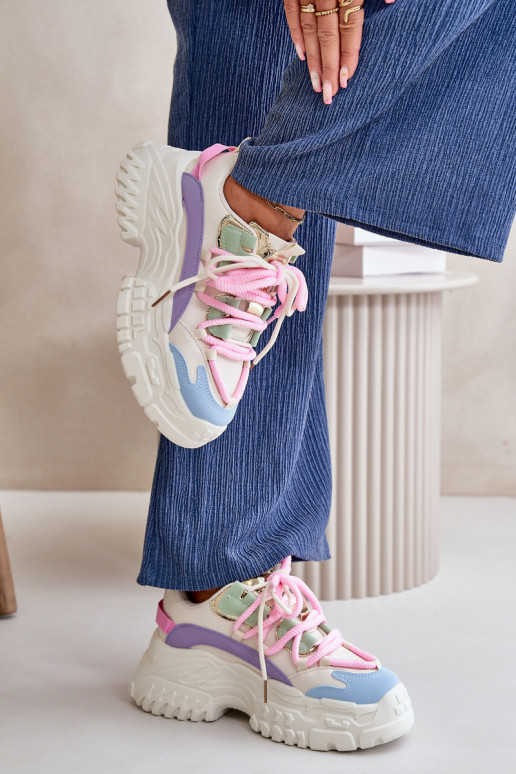 Women's sneakers with chunky sole multicolor Nevela Women's sneakers with chunky sole multicolor Nevela