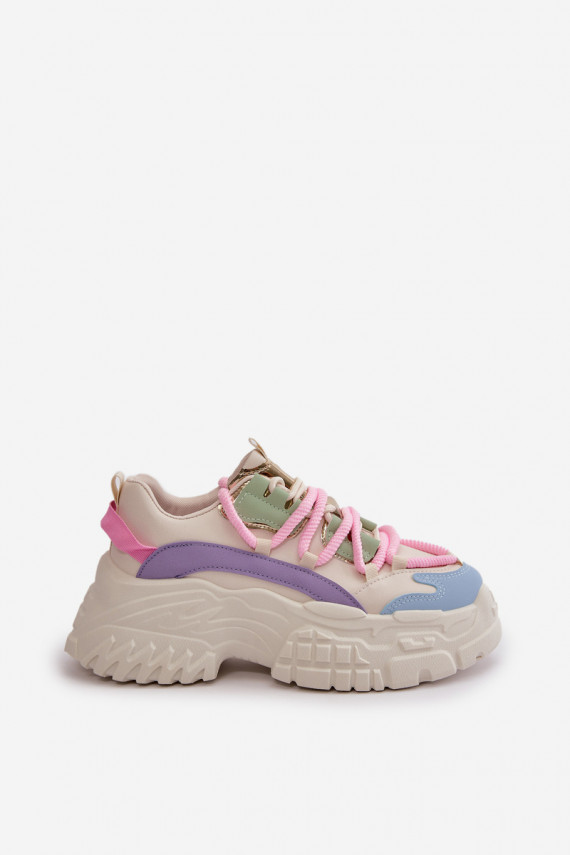 Women's sneakers with chunky sole multicolor Nevela