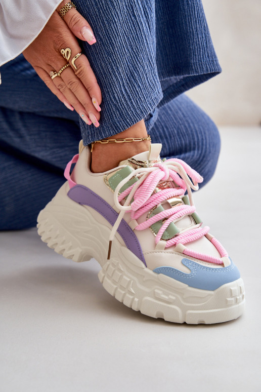 Women's sneakers with chunky sole multicolor Nevela Women's sneakers with chunky sole multicolor Nevela