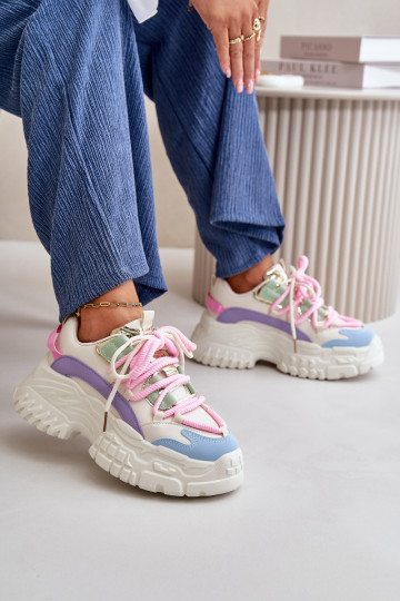 Women's sneakers with chunky sole multicolor Nevela