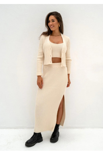 Celine - Beige knitted maxi... 2
