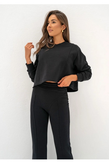 Alani - Loose black sweatshirt 2