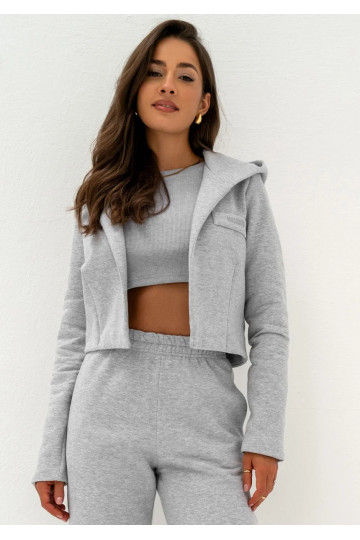 Osho - Short grey melange suit