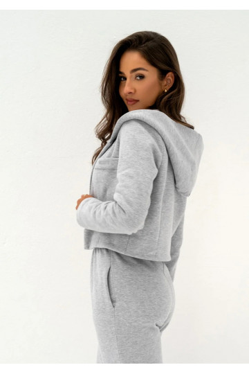 Osho - Short grey melange suit 2