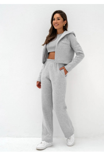 Osho - Grey melange sweatpants 2
