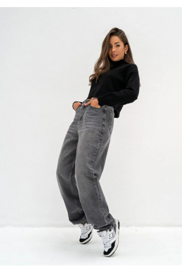 Cuff - Black baggy jeans