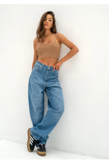 Cuff - Blue baggy jeans