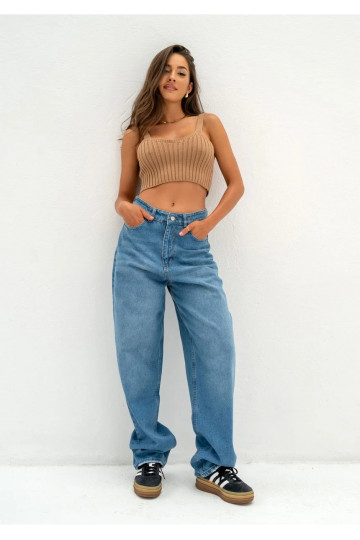 Cuff - Blue baggy jeans 2