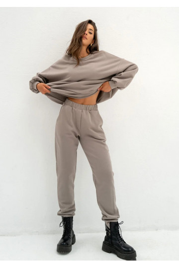 Lumi - Taupe sweatpants 2