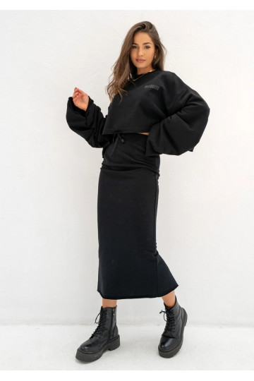Shire - Black midi skirt