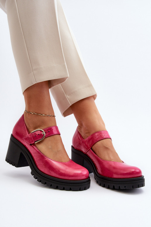 Lacquered shoes pink color Zazoo
