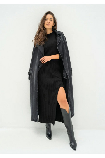 Kirry - Black knitted midi... 2