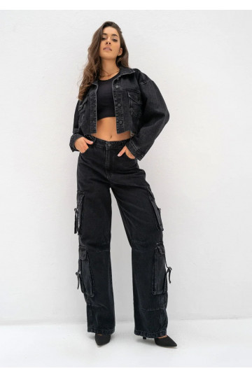 Mate - Black cropped denim... 2