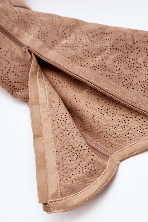 S.Barski HY66-132 Women's Beige Laced Boots S.Barski HY66-132 Women's Beige Laced Boots