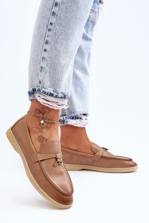 Women's classic loafers in brown Cortez