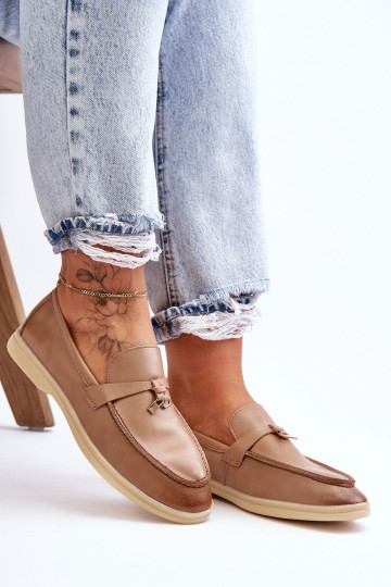 Women's classic loafers in brown Cortez