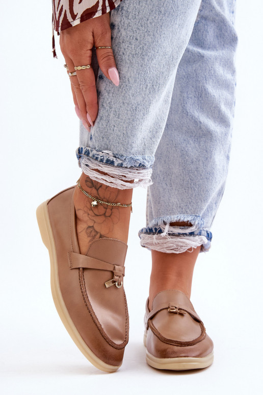 Women's classic loafers in brown Cortez