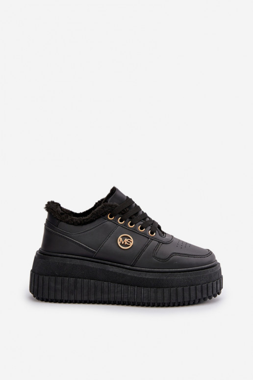 Sneakers Women's Sport Shoes Insulated On Massive Sole Black Verissha Sneakers Women's Sport Shoes Insulated On Massive Sole Black Verissha