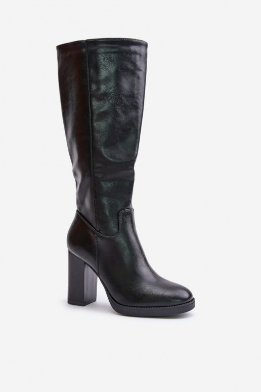 Knee-high boots, black Riamaya