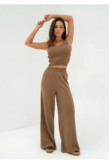 Mebo - Camel brown knitted...