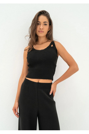 Mebo - Black knitted top
