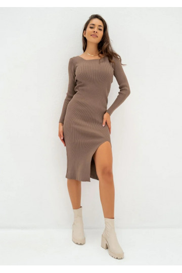 Shila - Latte beige knitted... 2
