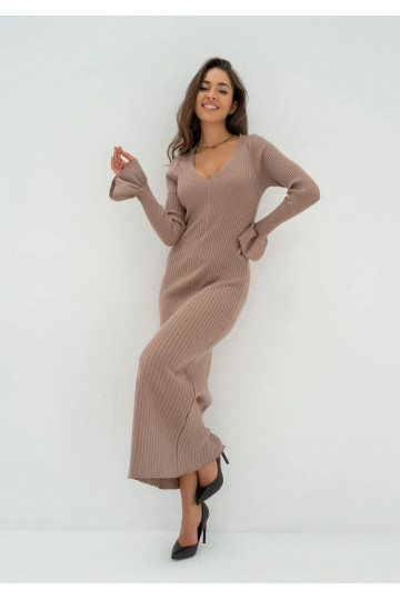 Leyla - Latte beige knitted...