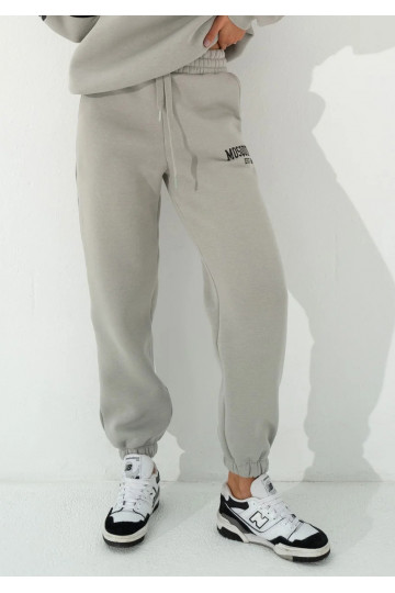 Duve - Gray sweatpants with...