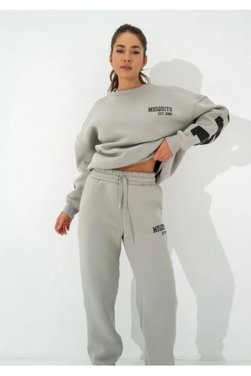 Duve - Gray sweatpants with... 2