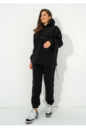 Boosh - Black oversize hoodie 2