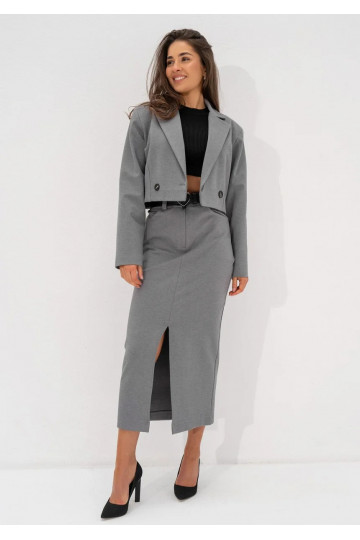 Cora - Short melange grey... 2