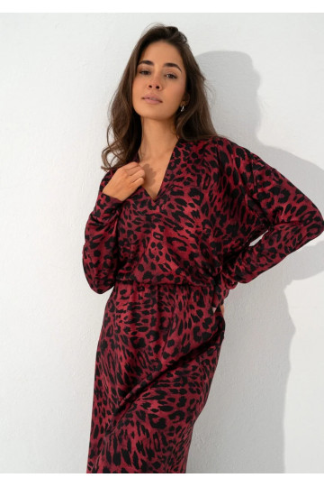 Miles - Claret leopard...